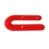 Glazelock 1/8", 3"L x 1-1/2"W1/2" Slot, Interlocking U-shaped Horsehoe Plastic Shims Red 1000pc/box GLZ02